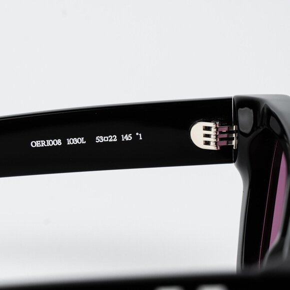 Off-White VIRGIL Women Sunglasses Black Pink Square OERI008 1030 NEW AUTHENTIC - Picture 9 of 12